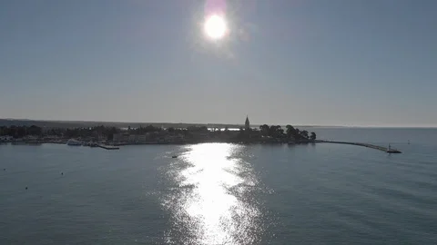 View of the old part of Novigrad Video stock 121449541