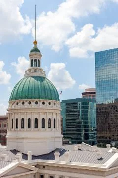 View of the Old St. Louis County Courthouse Stock Photos