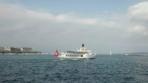 View of the old steamer Stock-Footage 162768264