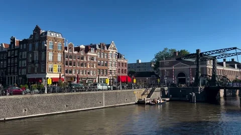 View Of The Old Streets In Amsterdam Stock Footage 202201060