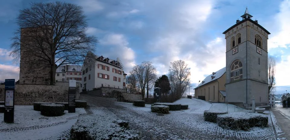 View of the Old Town of Arbon Stock Photos