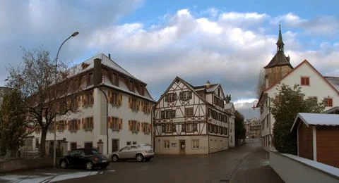 View of the Old Town of Arbon Stock Photos