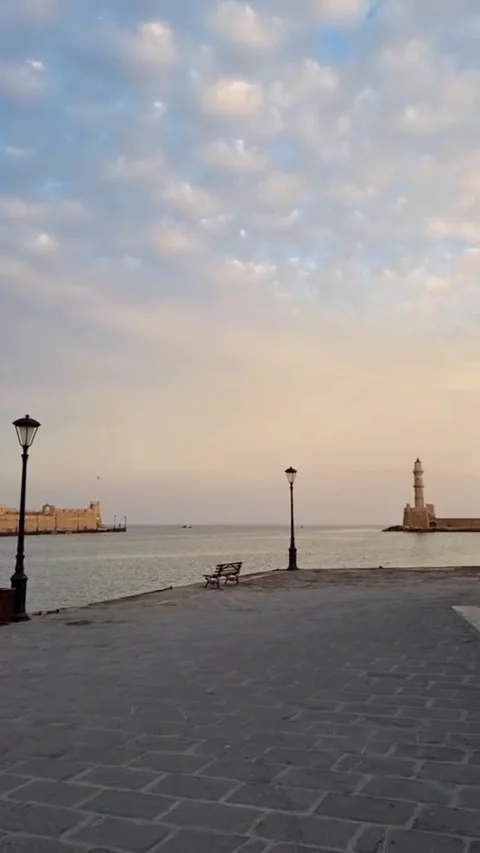 View of the Old Town in Chania. Vídeos de archivo 334010327