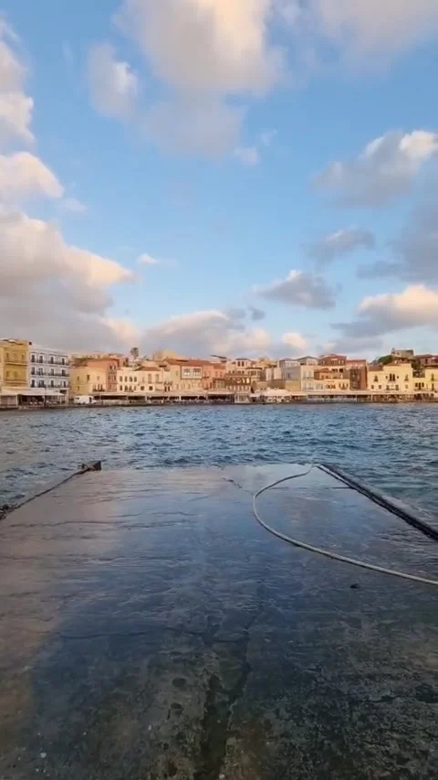 View of the Old Town in Chania. Vídeos de archivo 334010345