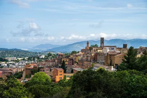 View to the old town of Grasse Stock Photos