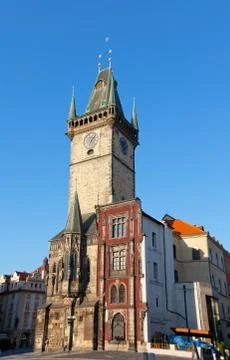View of old town of prague Stockfoto's
