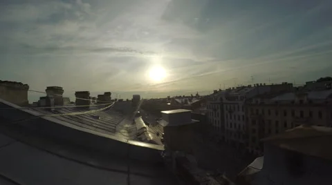 View from old town rooftops 스톡 동영상 65758344