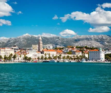 View of Old Town Split in Dalmatia, Croatia Stock Photos
