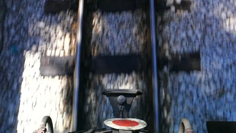 View from old train Stock Footage 87630603