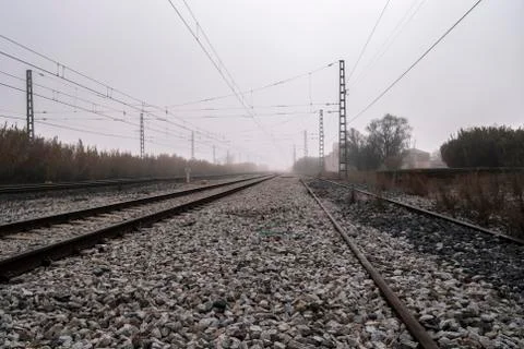 View of old train station Stock Photos