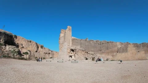 View of an old wall in old medina, Fes 動画素材 165397814