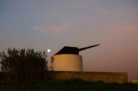 View of an old windmill Foto stock