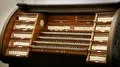 View of old wooden organ standing in the church, religious music, melody HD Footage
