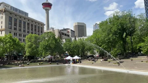 View of Olympic Plaza, Calgary 動画素材 196958704