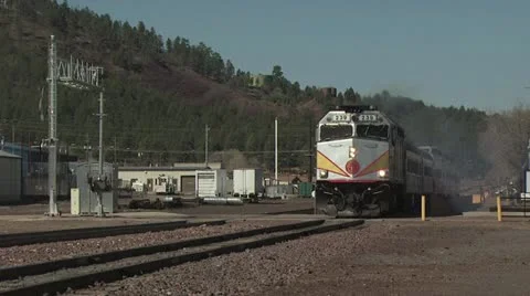 View of Oncoming Train 2 스톡 동영상 19049309