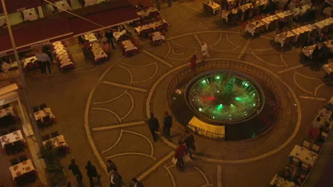 View of one of the central streets of Istanbul with local restaurants. Turkey. Stock-Footage 113075809