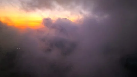 View at one of the most recognizable sights island Bali, volcano Agung, on the t Stock Footage 310636842