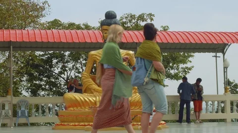 View of one of variants of Buddha Stock Footage 87782909