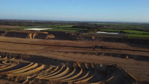 View from the open cast mine Hambach Germany 스톡 동영상 220510122
