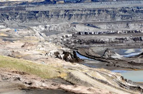 View in a open Coal mine Stock Photos