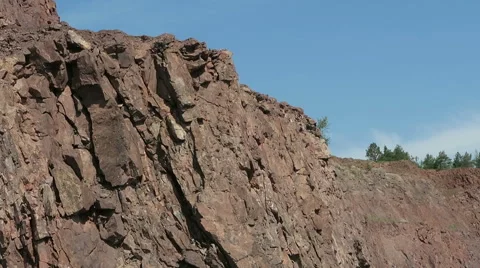 View in an open pit mine quarry 스톡 동영상 63859265
