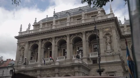 View of the Opera in Budapest Stock Footage 220927830