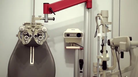 View of a optician studio workstation Vidéo 56678686