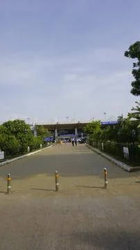 View or front view of Madurai International Airport Stock Photos