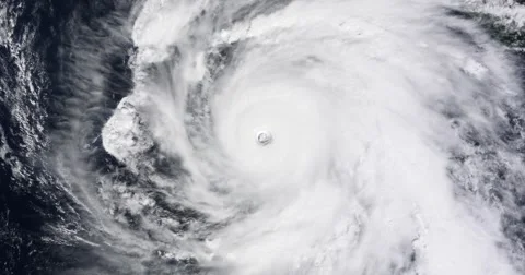 View from orbit of Hurricane Rick, the strongest named storm of  2009. Stock Footage 54279256