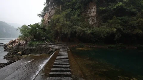 View Of orges tribe yangtze river China Stock Footage 107323094