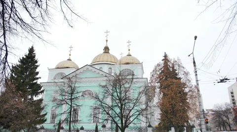 View of orthodox church. wide shot 動画素材 59771778