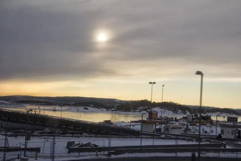 View of oslo in winter time Stock Photos