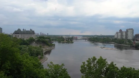 View of Ottawa river Stock Footage 133849840