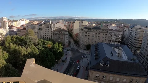VIEW OF OURENSE CITY Stock Footage 114168333