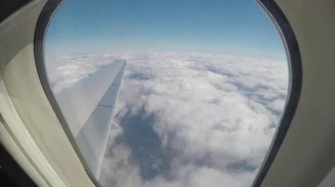 View Out of Airliner Window Stock Footage 67597847