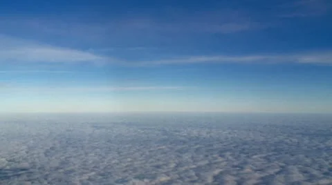 View out of a airplane window Vidéo 10828591