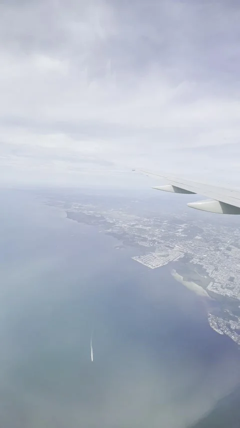 View Out of Airplane Window Stock Footage 273494090