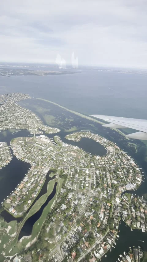 View Out of Airplane Window Stock Footage 273494210