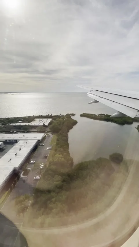 View Out of Airplane Window Stock Footage 273494318