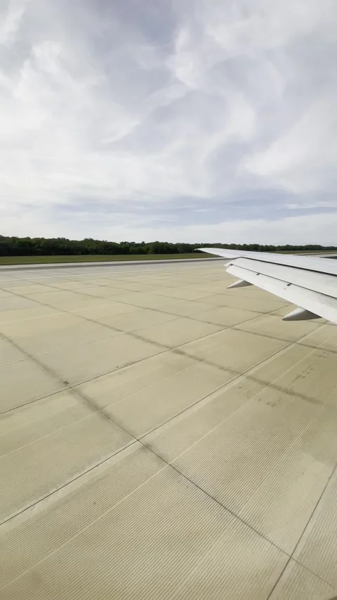 View Out of Airplane Window Stock Footage 273494510