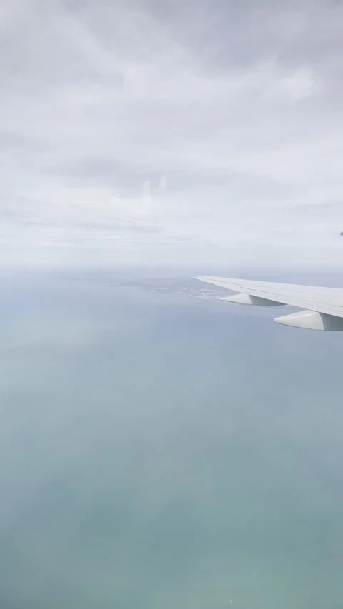 View Out of Airplane Window Stock Footage 273505091