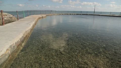 View out to sea Stock Footage 12229574