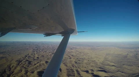 View out of small plane African Landscape Stock Footage 59090543