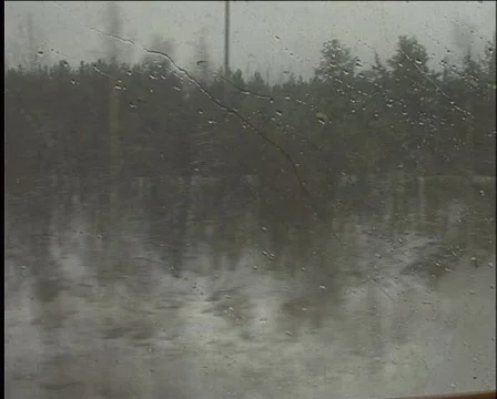 View out of train Stockbeeldmateriaal 987608