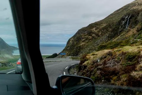 View out from window of a car Stock Photos