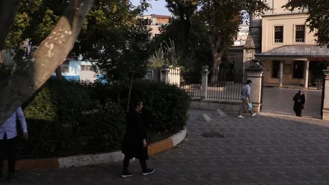 View outside the bus Video stock 126427318