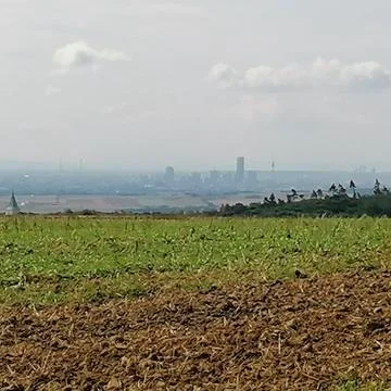 View from outside to the city Stock Photos