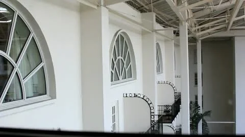 View outside elevator Stock Footage 12656596