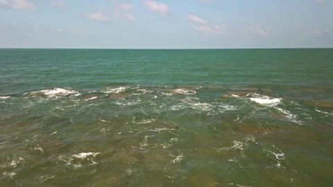 View outside the Express train going to Rameshwaram. Stock Footage 130420112