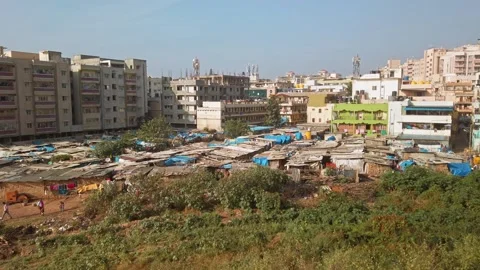View outside the local train in Bangalore. Stock Footage 151723379